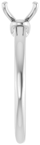 Sužadėtuvių Žiedas „Solitaire“ 585 Baltojo Aukso Round 7.4mm (4)