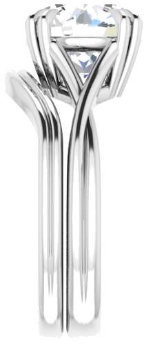 Sužadėtuvių Žiedas „Solitaire“ 950 Platinos Round 9.4mm (9)