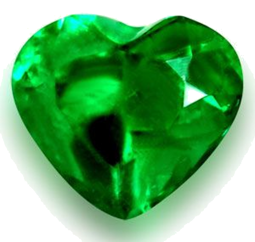 1.42 carat GREEN Heart Smaragdas (1)