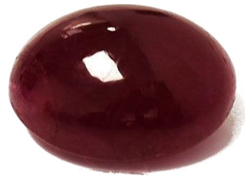 4.4 carat RED CABOCHON cut Oval Rubinas (1)