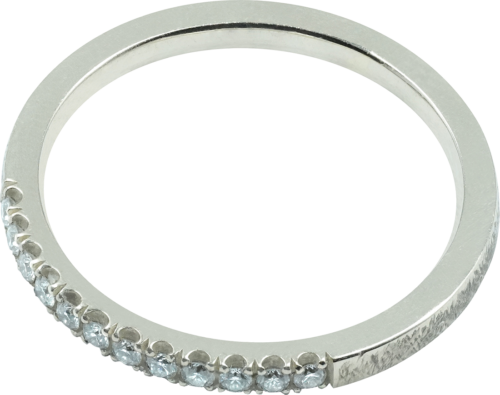 Champagne gold wedding rings with diamonds (4)