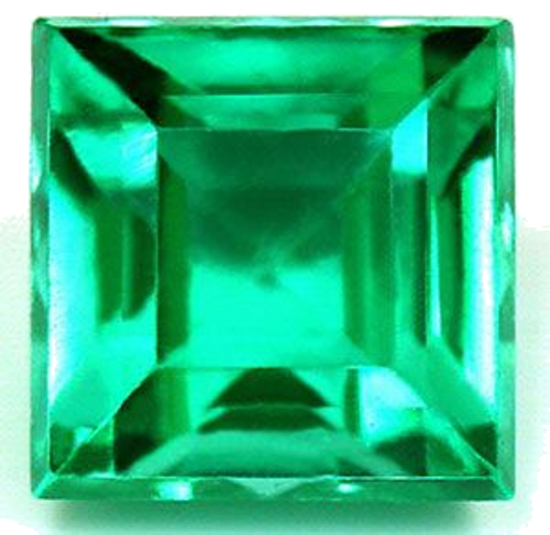 0.67 carat GREEN Square Smaragdas (1)