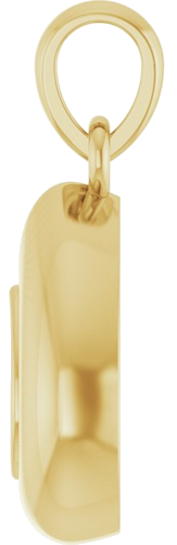 14K Yellow 5x3 mm Pear Bezel-Set Puffy Pendant Mounting (3)