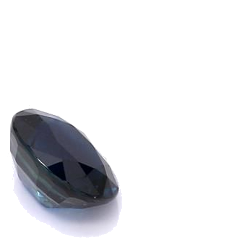 1.25 carat BLUE BRILLIANTSTEP cut Oval Safyras (1)