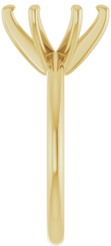 Sužadėtuvių Žiedas „Solitaire“ 585 Geltonojo Aukso Oval 10mm x 8mm (4)