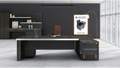 Огнестойкий скрытый сейф Griffon FSL.45.E (45 кг) (9)