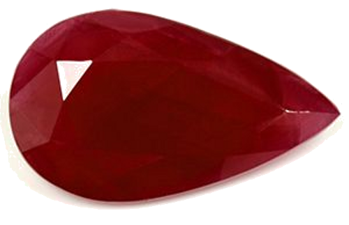 7.85 carat RED Pear Rubinas (1)