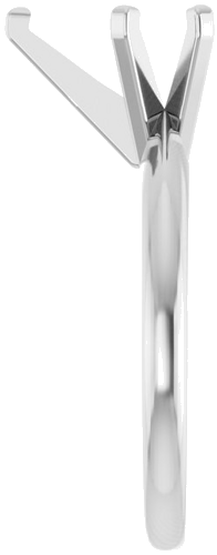 14K White 10x6.5mm Pear Solitaire Engagement Ring Mounting (4)