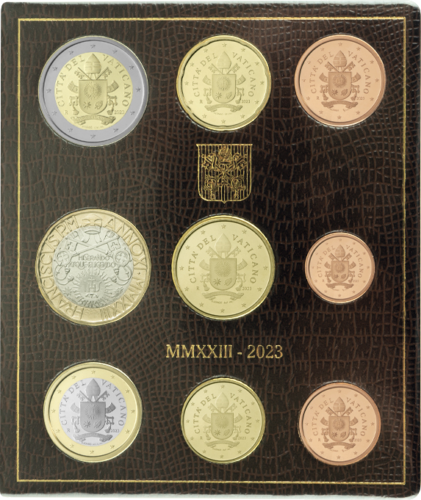 2023 Vatican BU Euro Coin Set with 5 euro coin (2)