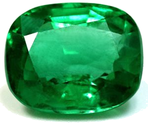 8.23 carat GREEN Cushion Smaragdas (1)