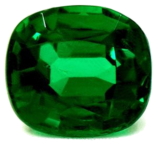 1.56 carat GREEN Cushion Smaragdas (1)
