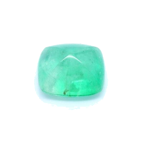 4.57 carat GREEN SUGERLOAFCABOCHON cut Other Smaragdas (1)