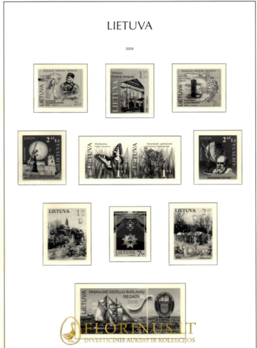 Lietuva 1990 - 2009 m. (Iliustruoti lapai pašto ženklams) (3)