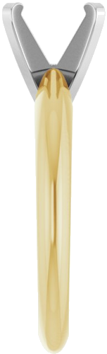 Sužadėtuvių Žiedas „Solitaire“ 585 Baltojo Ir Geltonojo Aukso Round 7.6mm (4)