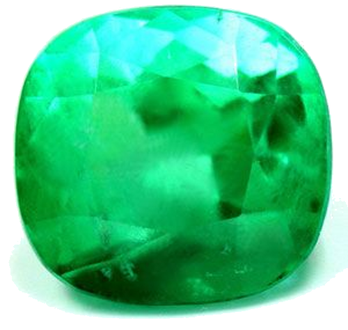 4.99 carat GREEN Cushion Smaragdas (1)