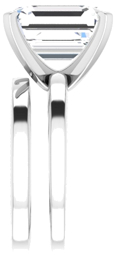 Sužadėtuvių Žiedas „Solitaire“ 925 Sidabro Emerald 12mm x 10mm (9)