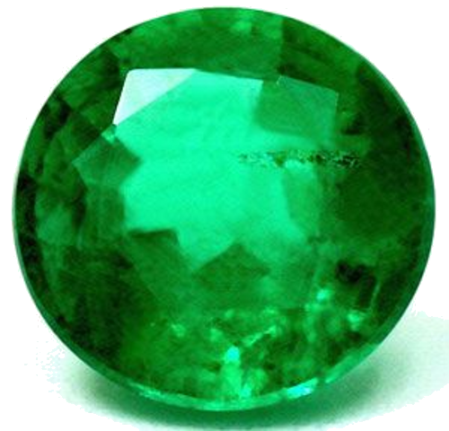 1.26 carat GREEN Round Smaragdas (1)