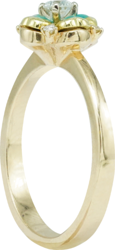 Ring with four-leaf clover ROYAL CLOVER (6)