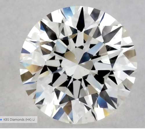 0.55 carat H-VVS2 Excellent cut Natūralus Round Deimantas (1)