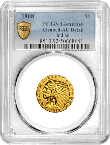 5 dolāri Indiāņu zelta monēta ASV sertificēta PCGS (1)