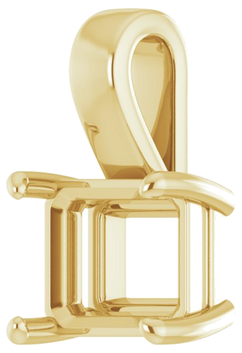 18K Yellow 10x8 mm Emerald Pendant Mounting (2)