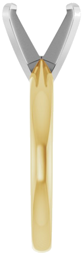 Sužadėtuvių Žiedas „Solitaire“ 585 Baltojo Ir Geltonojo Aukso Round 9.3mm x 9.7mm (4)