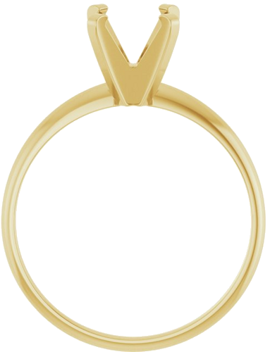 Sužadėtuvių Žiedas „Solitaire“ 585 Geltonojo Aukso Round 7mm (2)