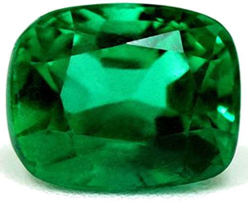 1.2 carat GREEN Cushion Smaragdas (1)