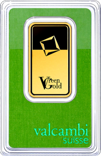 1 унция Инвестиционно златно кюлче Valcambi Green Gold (2)