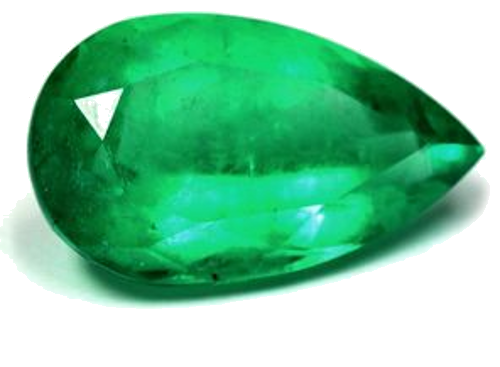 25.41 carat GREEN Pear Smaragdas (1)