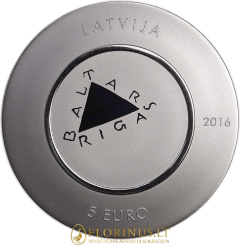 2016 Latvija, Porcelianas, 5 eurų sidabrinė moneta (4)