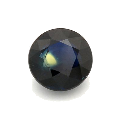 2.11 carat BLUE BRILLIANTSTEP cut Round Safyras (1)