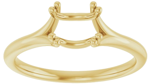 Sužadėtuvių Žiedas „Twin-Prong Woven Solitaire“ 585 Geltonojo Aukso Round 6.5mm (3)