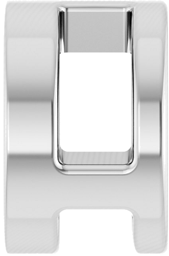 Pakabukas „Round Bezel-Set“ 585 Baltojo Aukso Round 4.5mm (3)