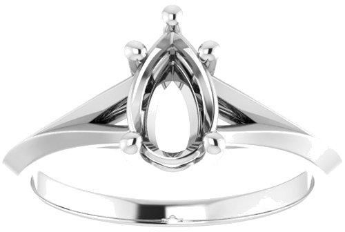 Sužadėtuvių Žiedas „Solitaire“ 925 Sidabro Pear Shape 8mm x 5mm (3)