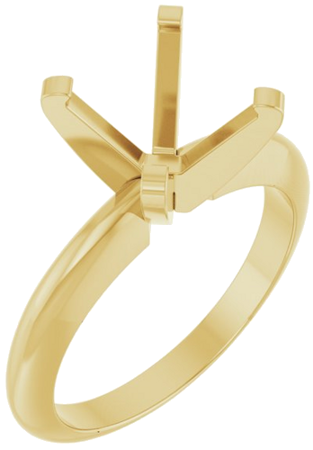 Sužadėtuvių Žiedas „Solitaire“ 585 Geltonojo Aukso Round 9mm (1)