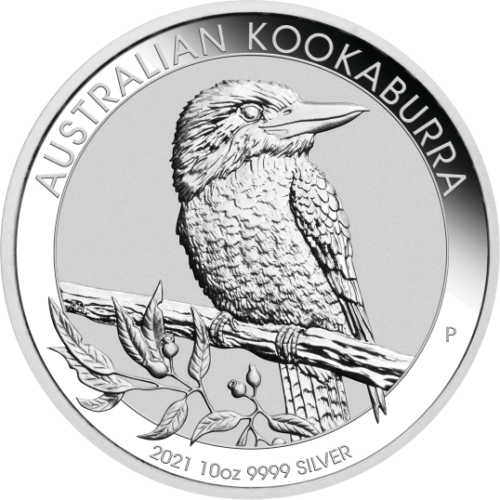 10 oz Kookaburra 2021 Australija Sidabrinė moneta (1)