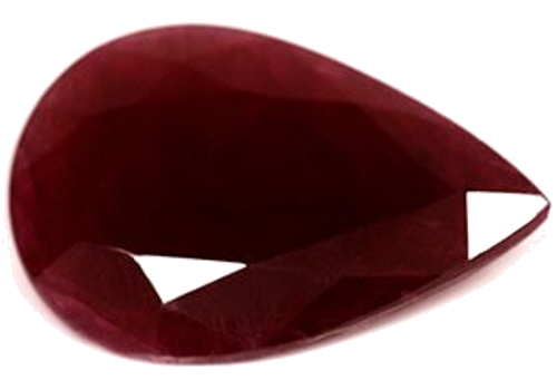 11.06 carat RED Pear Rubinas (1)