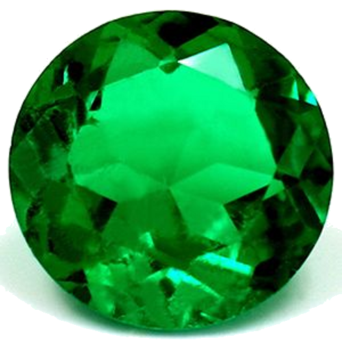 0.71 carat GREEN Round Smaragdas (1)