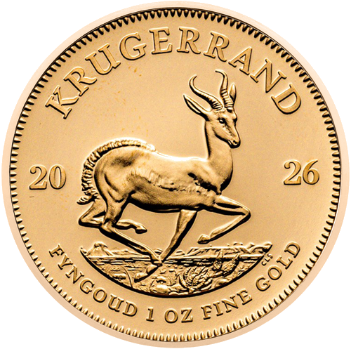 1 oz Krugerrand 2026 Dienvidāfrika Zelta monēta (1)