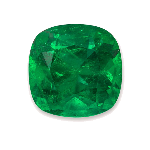 5.46 carat GREEN Cushion Smaragdas (1)