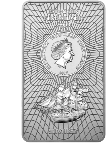 250 g Kuka Salu 2017 sudraba 7.50 dolāru monēta-stienis (1)