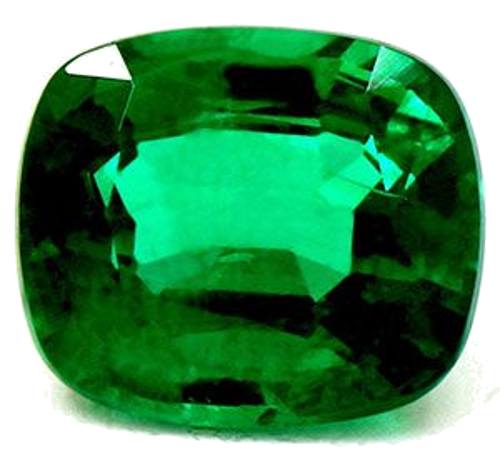 0.83 carat GREEN Cushion Smaragdas (1)