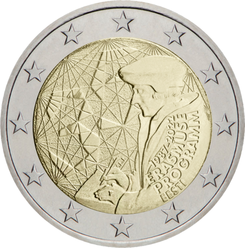 2022 Estonia Erasmus 35th Anniversary 2 euro coin (1)