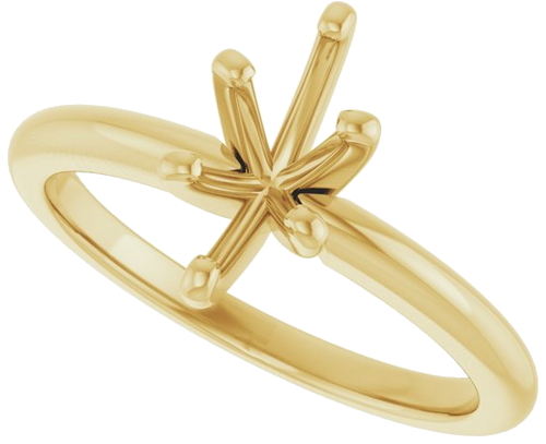 10K Yellow  9x4.5 mm Marquise Solitaire Engagement Ring Mounting (5)