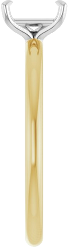 Sužadėtuvių Žiedas „Solitaire“ 585 Baltojo Ir Geltonojo Aukso Emerald 6mm x 4mm (4)