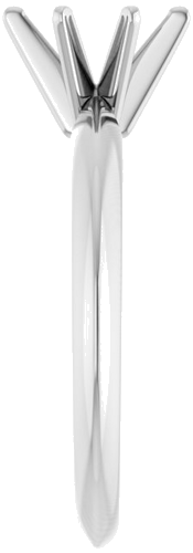 Sužadėtuvių Žiedas „Solitaire“ 585 Baltojo Aukso Oval 7.5mm x 5.5mm (4)