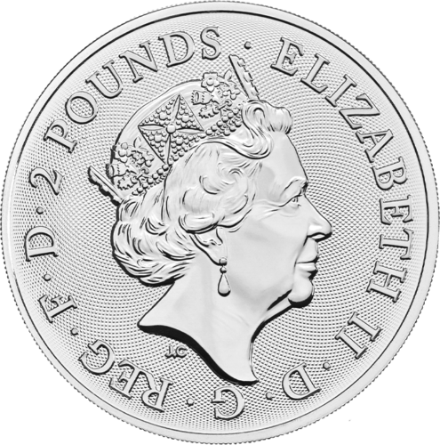 1 oz Королевский герб (Royal Arms) 2022 Великобритания серебряная монета (2)