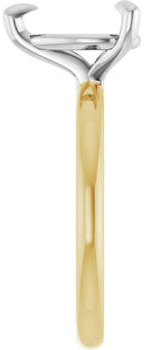 Sužadėtuvių Žiedas „Solitaire“ 585 Baltojo Ir Geltonojo Aukso Pear Shape 10mm x 7mm (4)