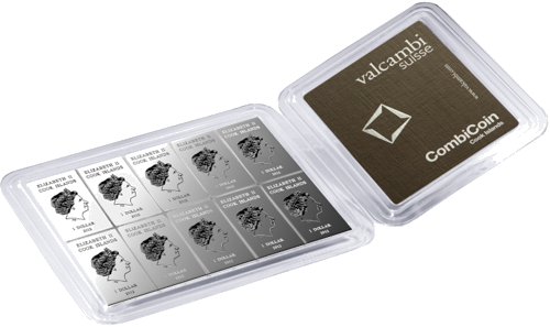 10 x 10 g CombiCoin™ 2012 Kuko salos 1 dolerio sidabrinės monetos Valcambi (6)